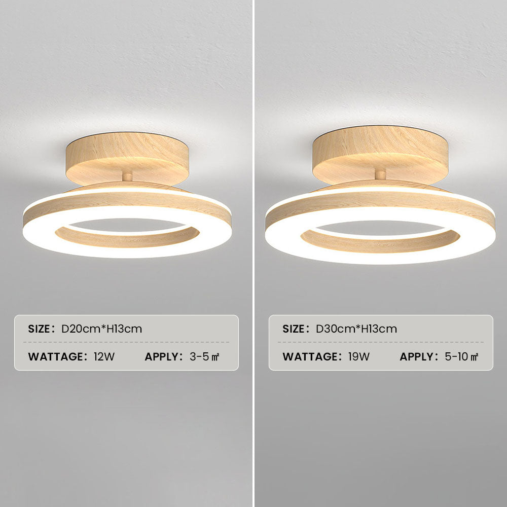 LED Ceiling Light – Round Acrylic Flush Mount for Hallways
