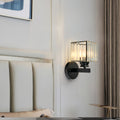 Crystal Wall Light – Glass & Iron Sconce