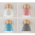 Wall Sconce – Wood & Iron Macaron Lamp