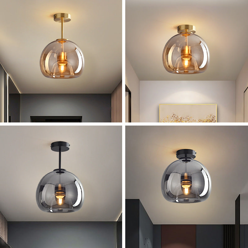 Glass Ball Ceiling Light – Nordic Semi-Flush Mount