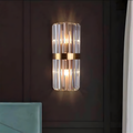 Crystal Wall Light – Stainless Steel Sconce
