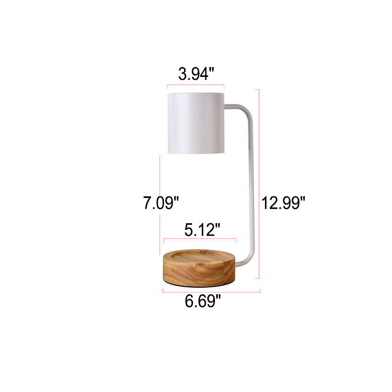 Candle Warmer Lamp – Japanese Wood Base Dimmable Wax Melter