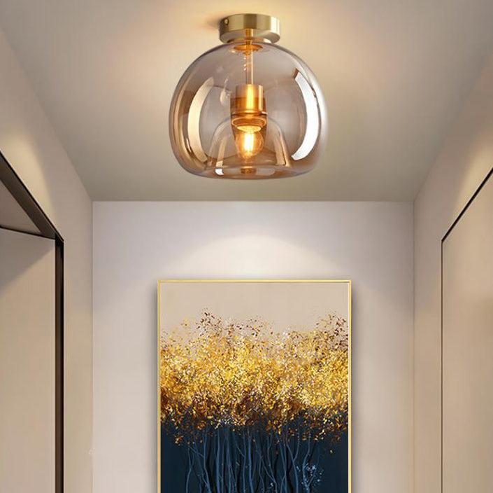 Glass Ball Ceiling Light – Nordic Semi-Flush Mount