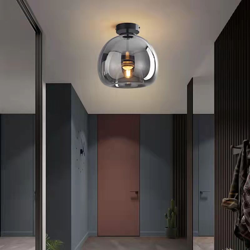 Glass Ball Ceiling Light – Nordic Semi-Flush Mount