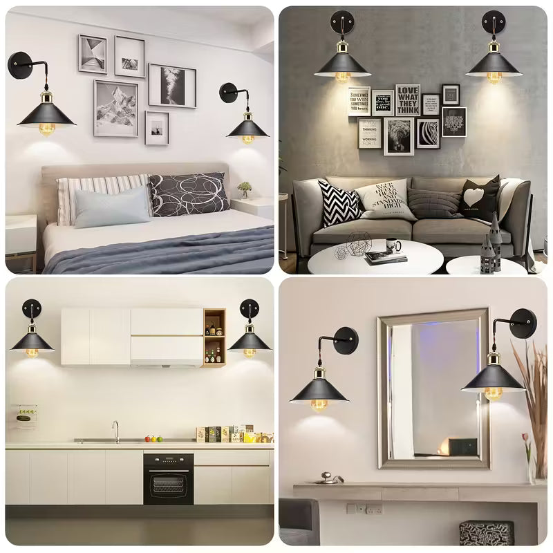 Metal Wall Sconce – Industrial Oil-Rubbed Fixture