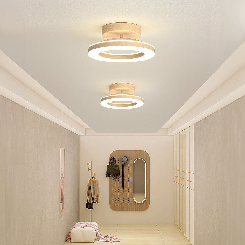 LED Ceiling Light – Round Acrylic Flush Mount for Hallways