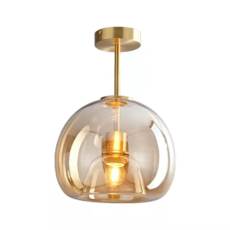Glass Ball Ceiling Light – Nordic Semi-Flush Mount