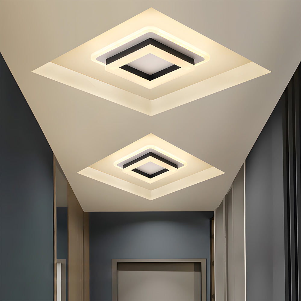 Square LED Ceiling Light – Modern Flush Mount