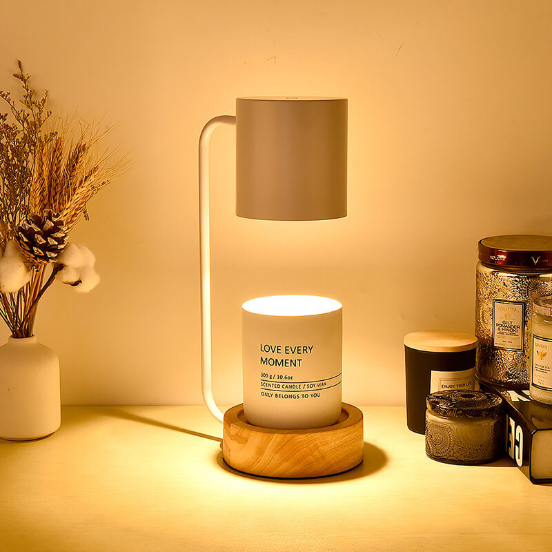 Table Lamp – Japanese Minimalist Wood & Metal Design