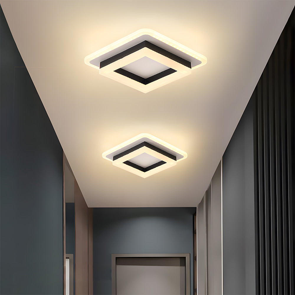 Square LED Ceiling Light – Modern Flush Mount
