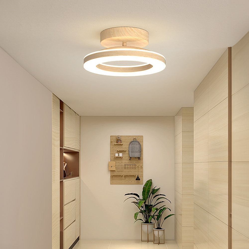 LED Ceiling Light – Round Acrylic Flush Mount for Hallways