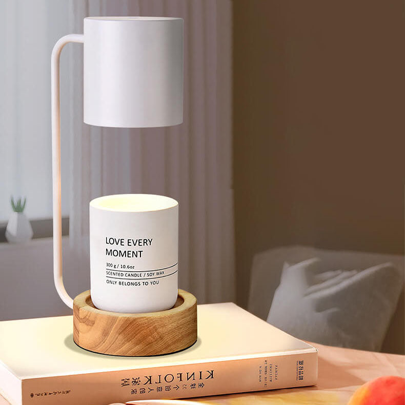 Table Lamp – Japanese Minimalist Wood & Metal Design