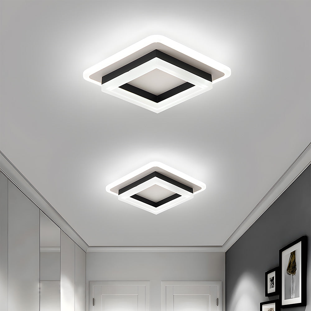 Square LED Ceiling Light – Modern Flush Mount