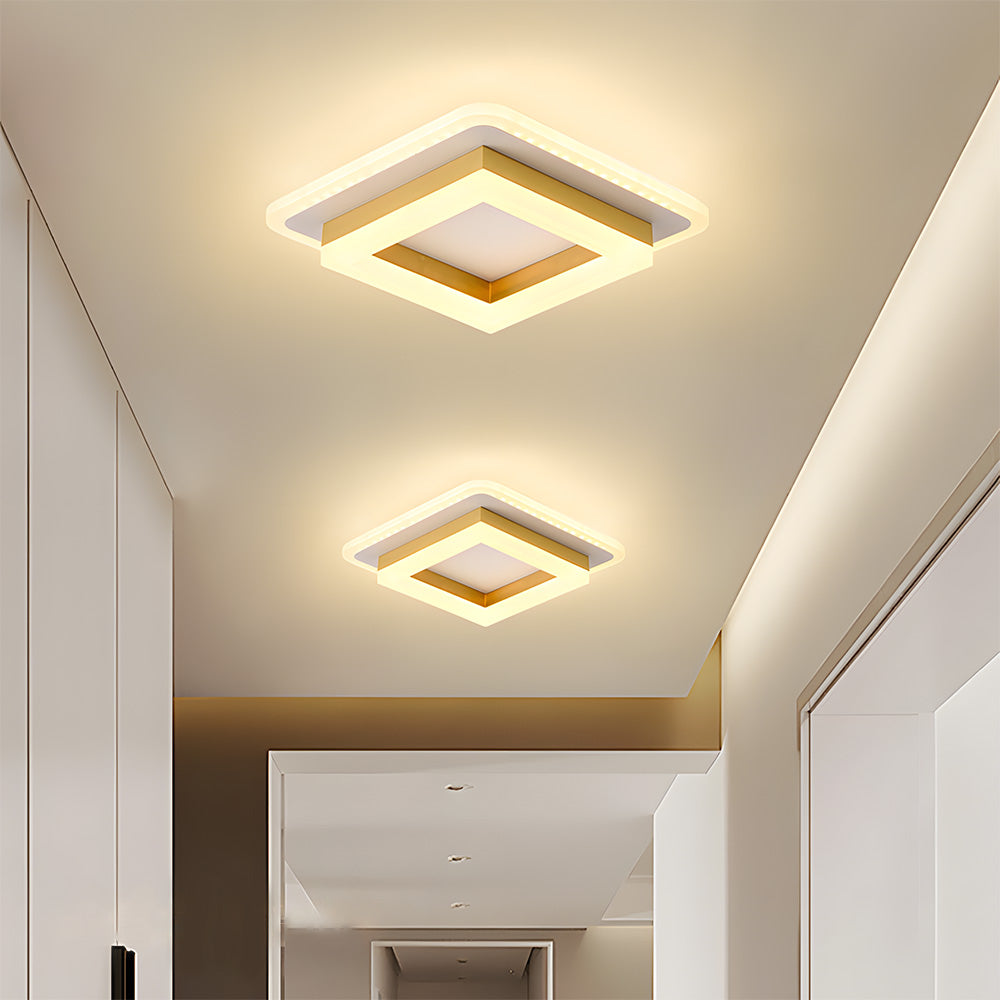Square LED Ceiling Light – Modern Flush Mount