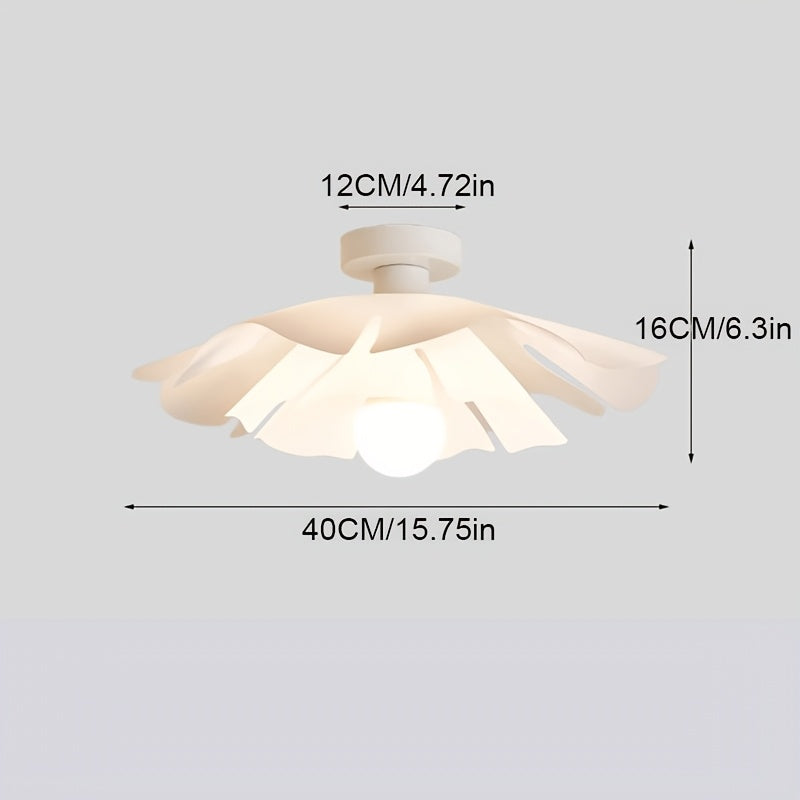 Petal Ceiling Light – Floral Semi-Flush Mount Fixture