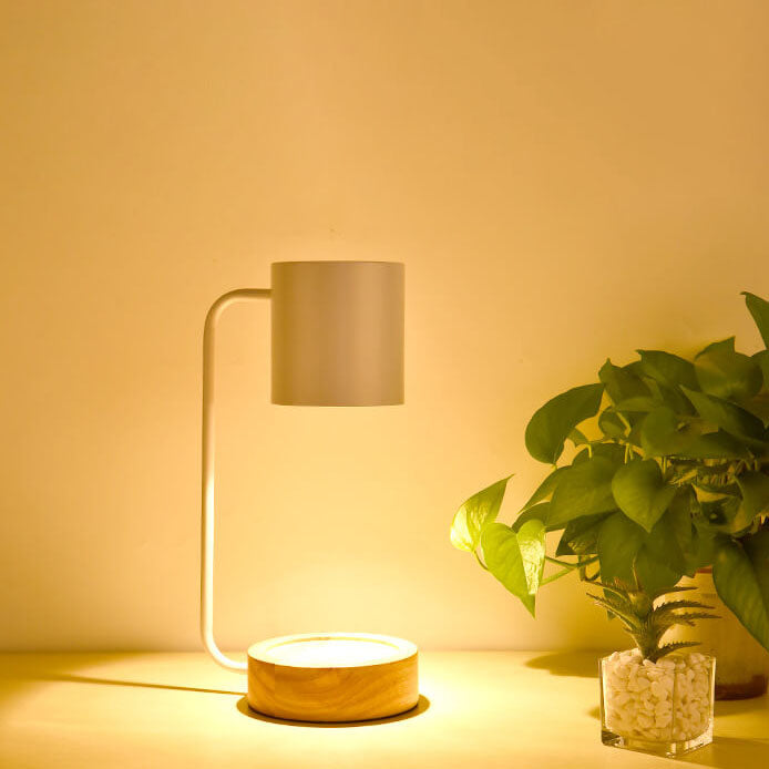 Candle Warmer Lamp – Japanese Wood Base Dimmable Wax Melter