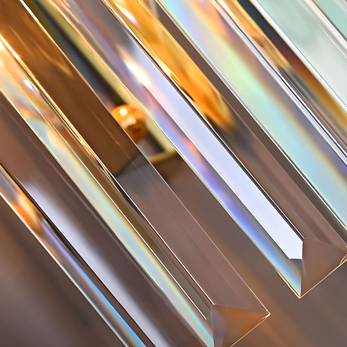 Crystal Wall Light – Stainless Steel Sconce