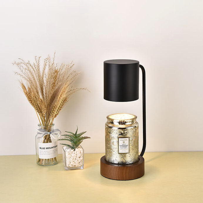 Table Lamp – Japanese Minimalist Wood & Metal Design
