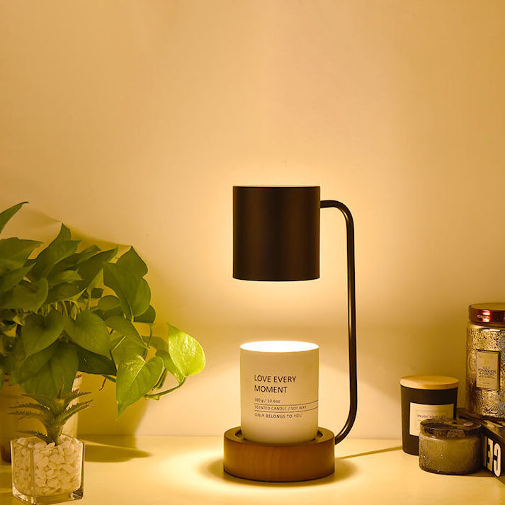 Table Lamp – Japanese Minimalist Wood & Metal Design