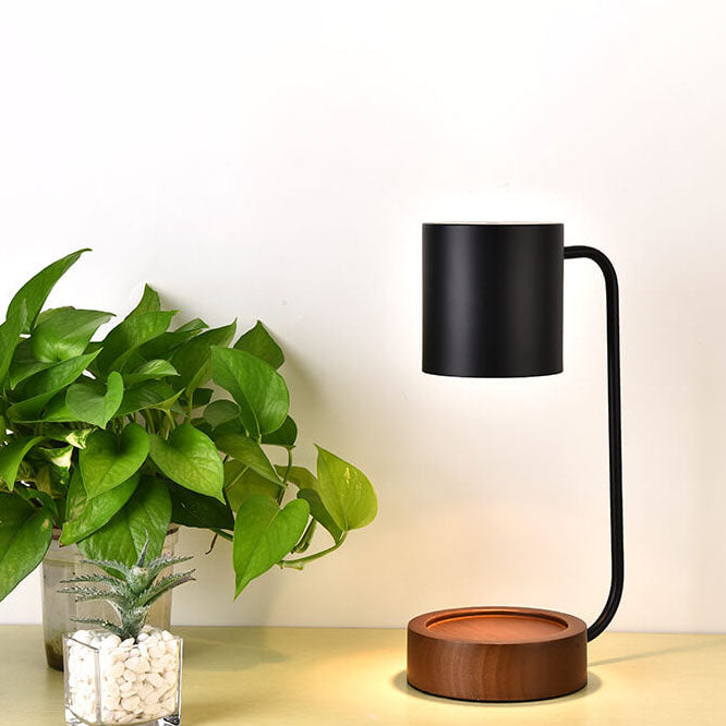 Table Lamp – Japanese Minimalist Wood & Metal Design
