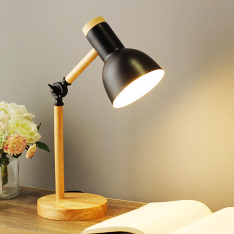 Wooden LED Desk Lamp – Scandinavian Reading Light