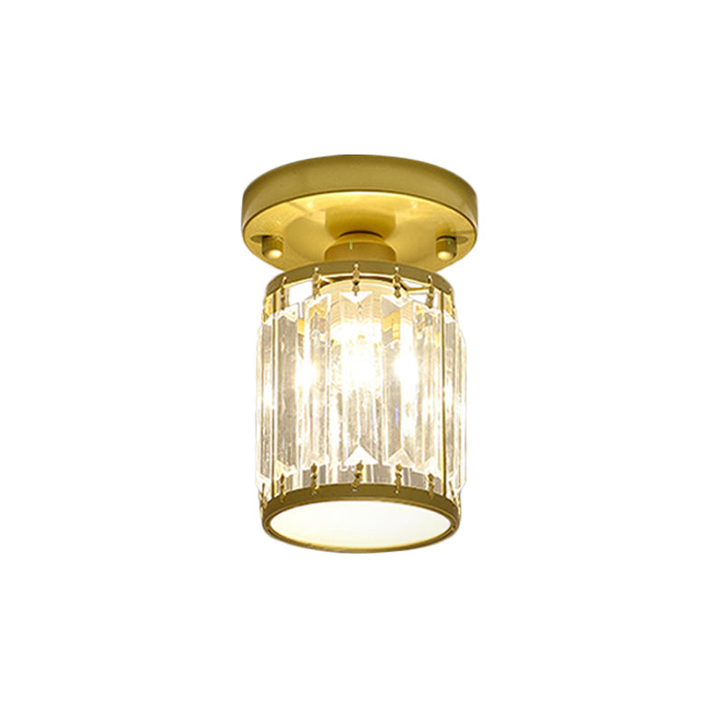 Crystal Ceiling Light – Semi-Flush Mount Foyer Fixture