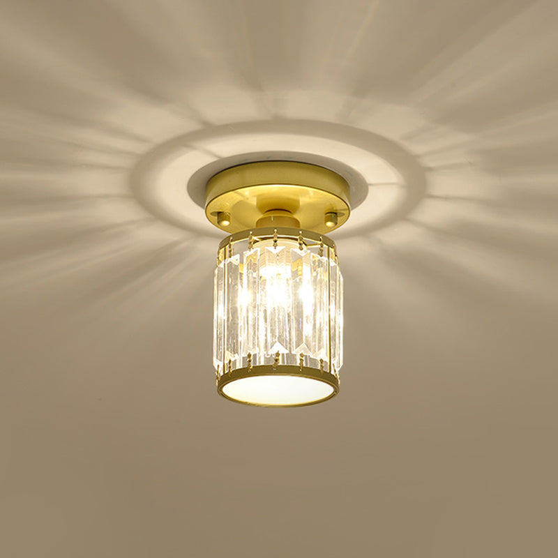 Crystal Ceiling Light – Semi-Flush Mount Foyer Fixture