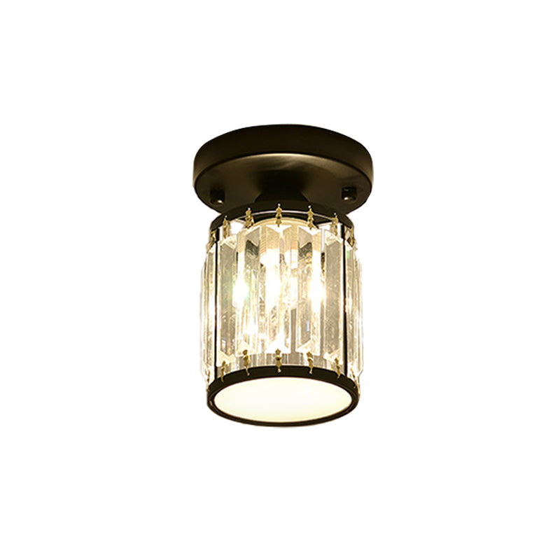 Crystal Ceiling Light – Semi-Flush Mount Foyer Fixture