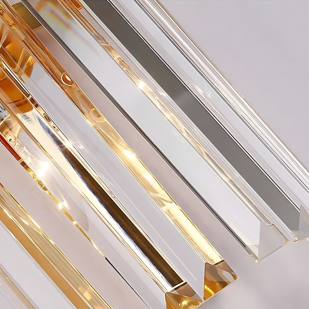 Crystal Wall Light – Stainless Steel Sconce