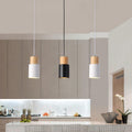 Cylinder Pendant Light – Macaron Wood & Metal Lamp