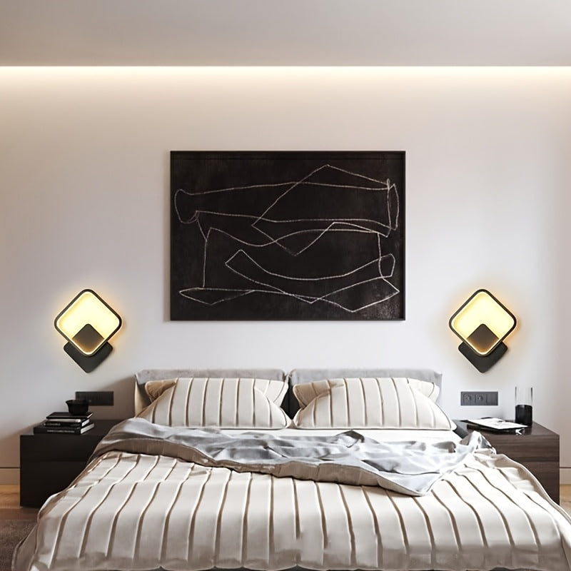 Square LED Wall Lamp – Geometric Minimalist Sconce