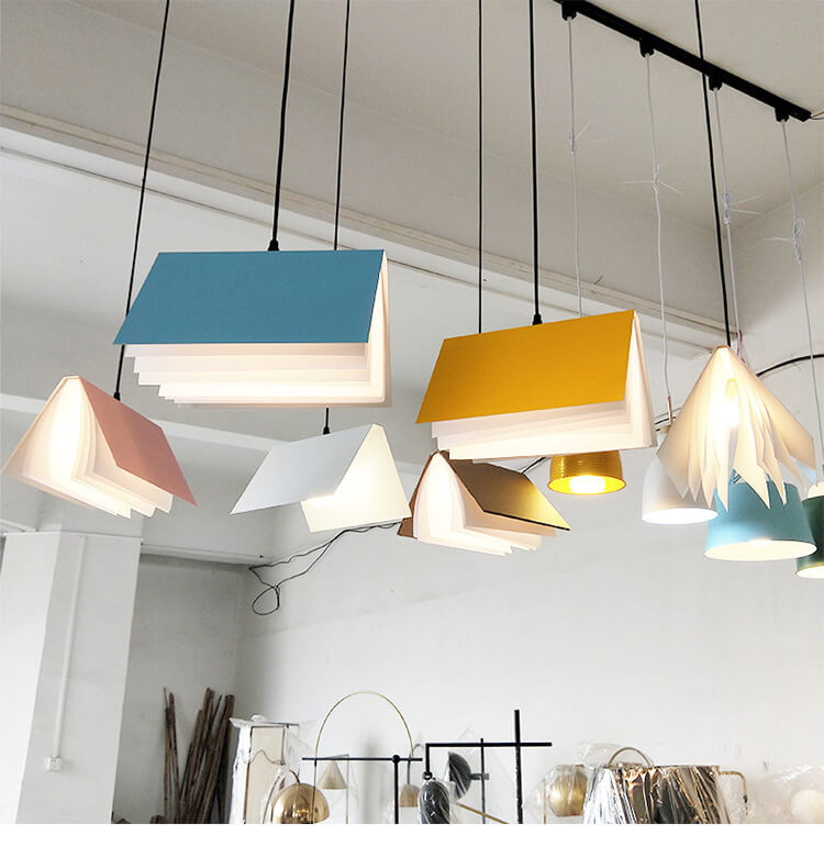Book Pendant Light – Novelty Ceiling Lamp