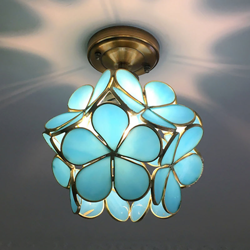 Flower Ceiling Light – Colourful Retro Flush Mount