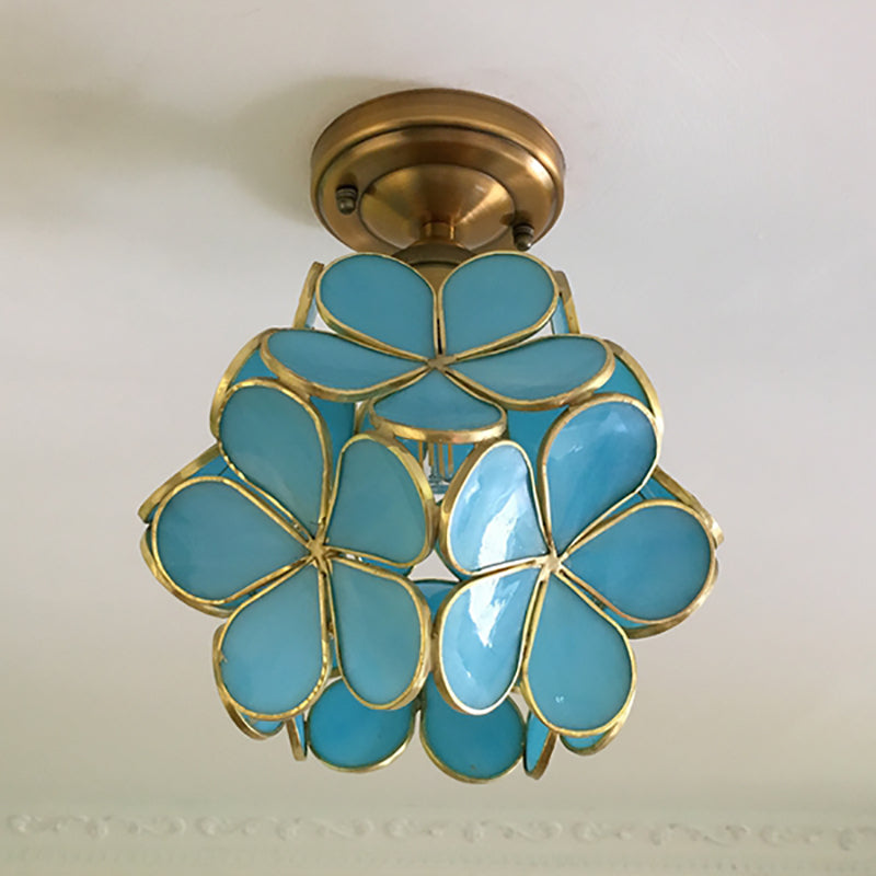 Flower Ceiling Light – Colourful Retro Flush Mount