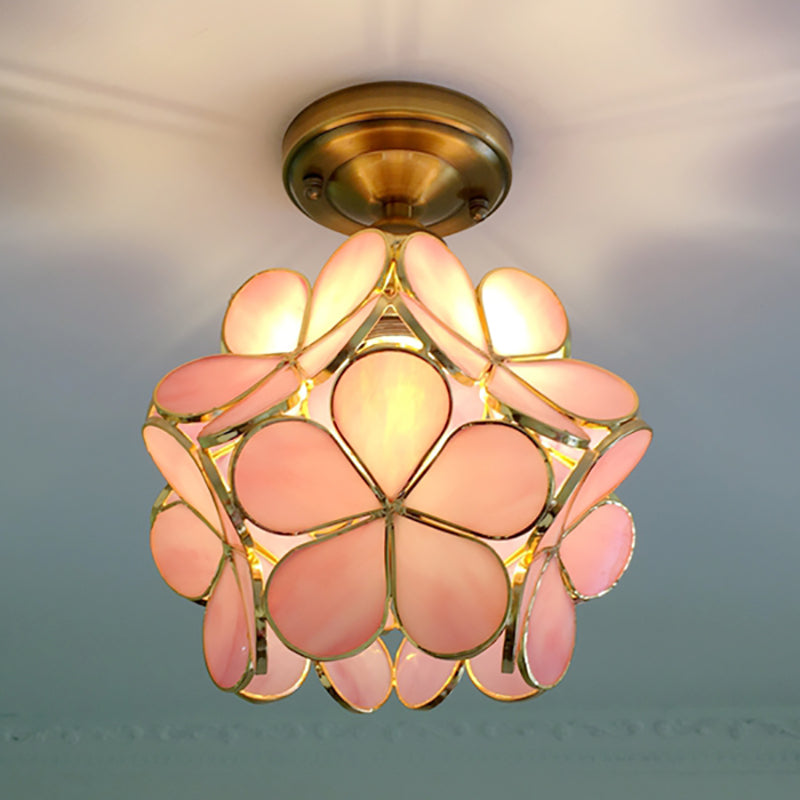 Flower Ceiling Light – Colourful Retro Flush Mount