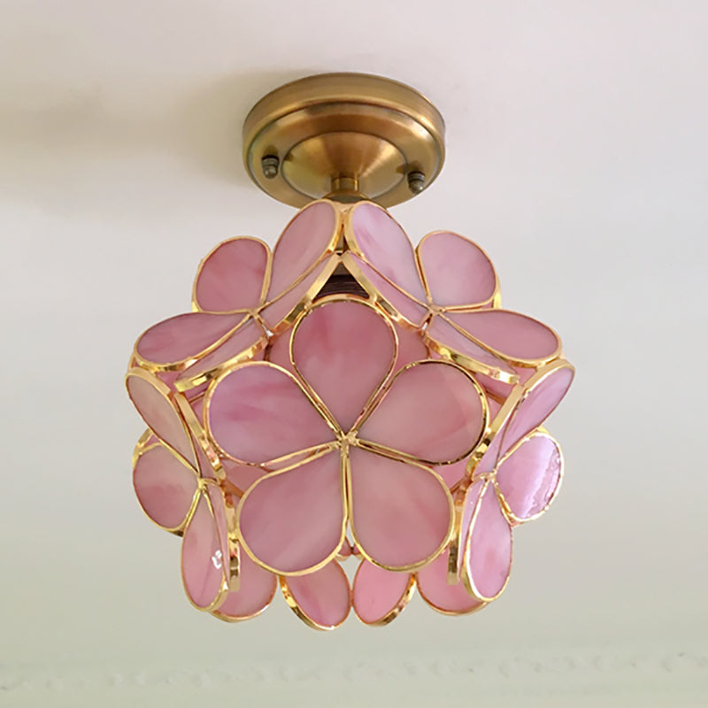 Flower Ceiling Light – Colourful Retro Flush Mount