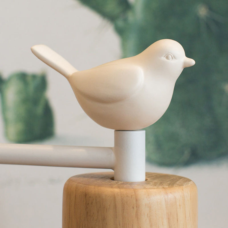 Wooden Bird Wall Lamp – LED Bedside Sconce