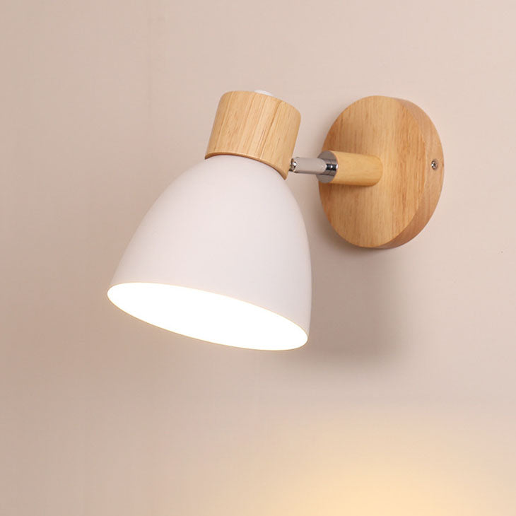 Wall Sconce – Wood & Iron Macaron Lamp