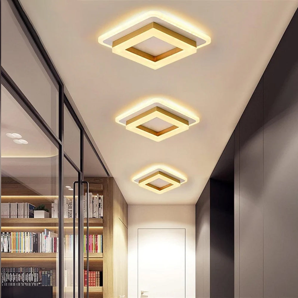 Square LED Ceiling Light – Modern Flush Mount