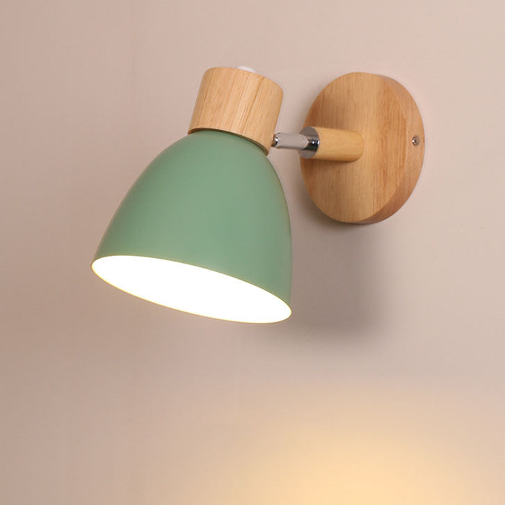 Wall Sconce – Wood & Iron Macaron Lamp