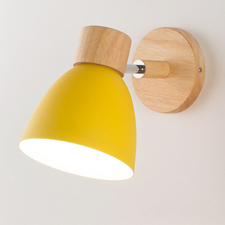 Wall Sconce – Wood & Iron Macaron Lamp