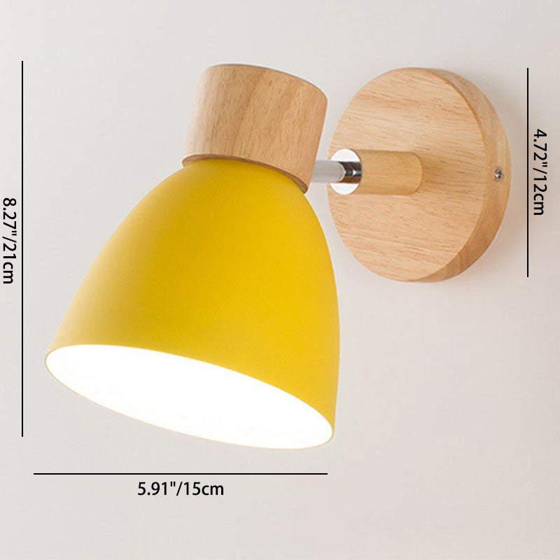 Wall Sconce – Wood & Iron Macaron Lamp