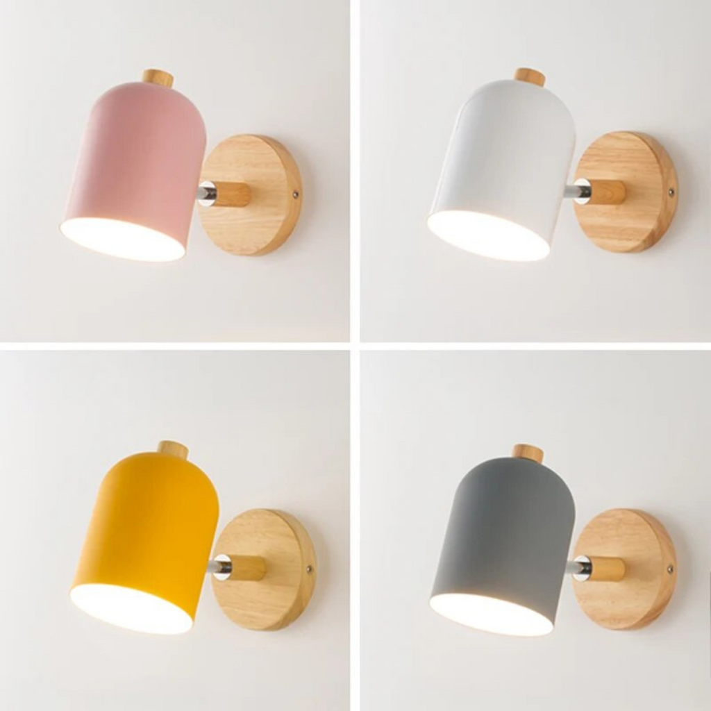 Wooden Wall Lamp – Scandinavian Minimalist Sconce