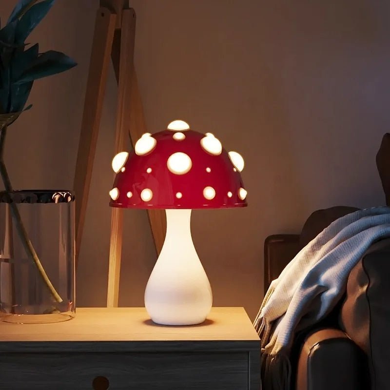 Mushroom Table Lamp – LED Amanita Accent Light