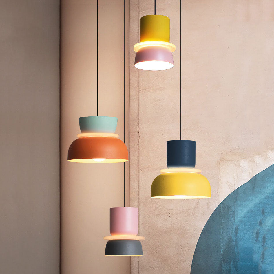 Macaron Pendant Light – Colourful Nordic Hanging Lamp