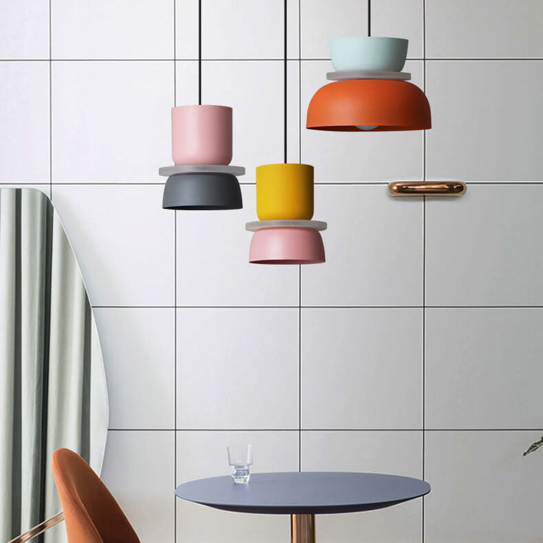 Macaron Pendant Light – Colourful Nordic Hanging Lamp