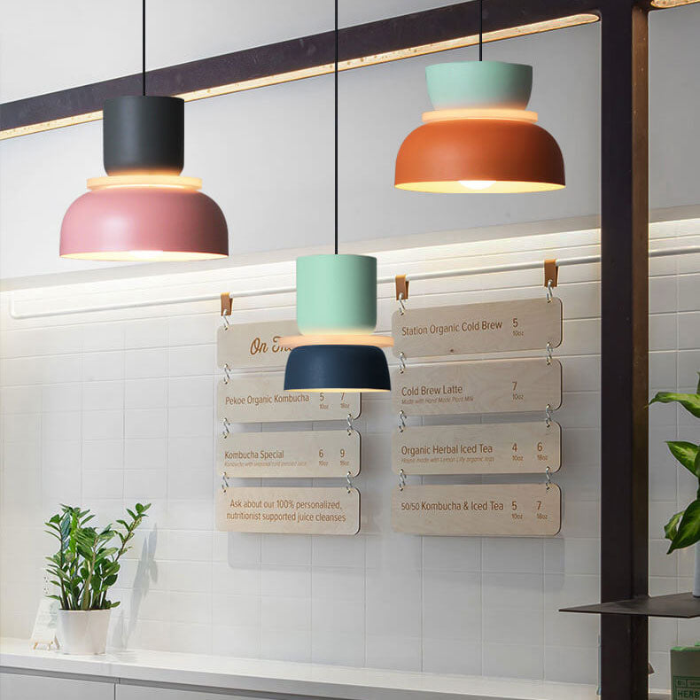 Macaron Pendant Light – Colourful Nordic Hanging Lamp