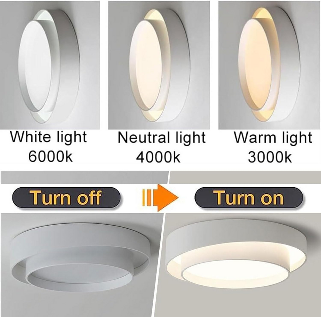 Round LED Ceiling Light – Nordic Minimalist Fixture