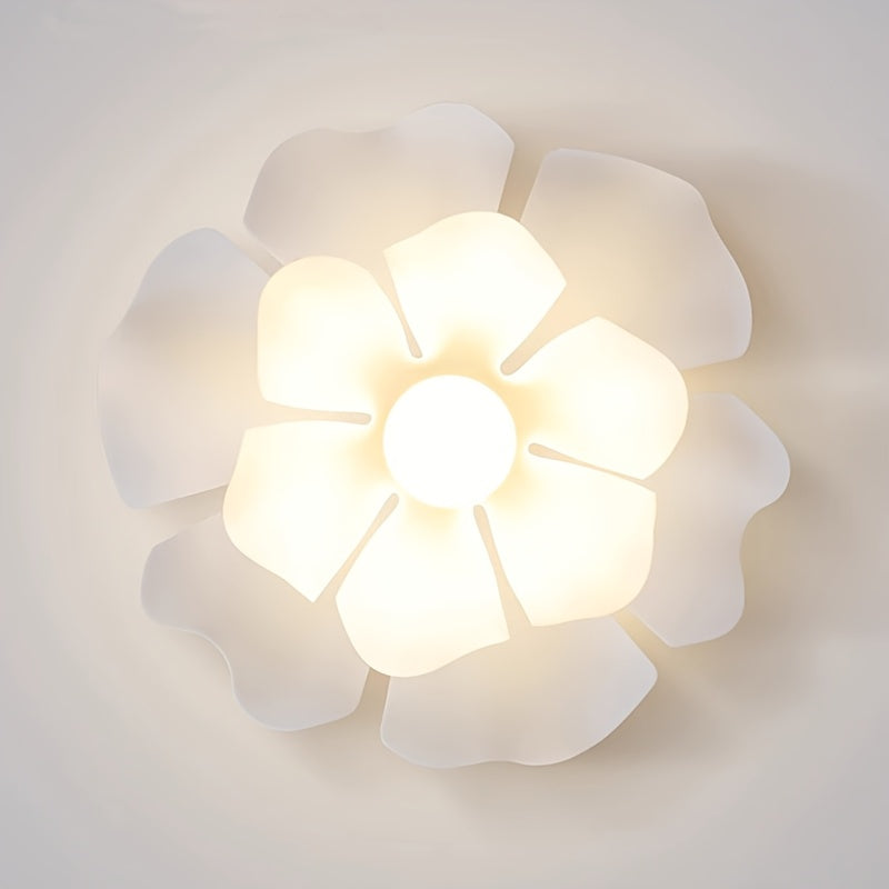 Rose Petal Ceiling Light – Floral Semi-Flush Mount