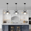 Black Pendant Light – Adjustable Industrial Hanging Lamp